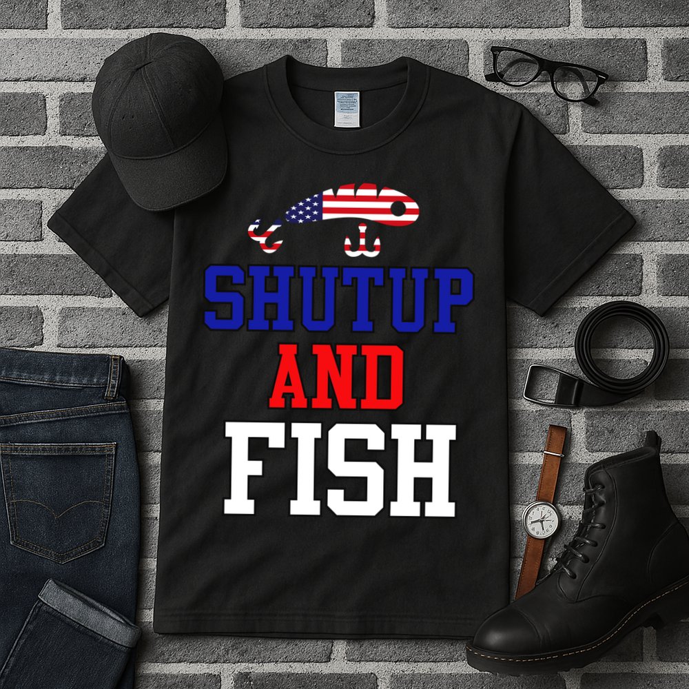 Shut Up And Fish Tall T-Shirt