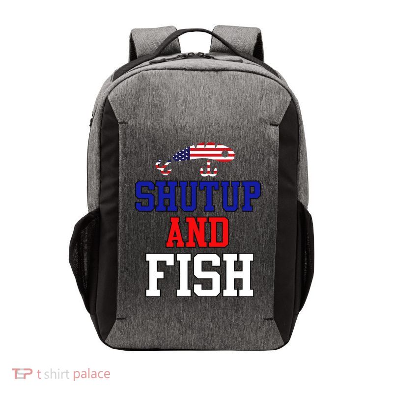 Shut Up And Fish Vector Backpack