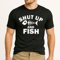 Shut Up And Fish Fishing Cooling Performance Crew T-Shirt