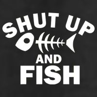 Shut Up And Fish Fishing Adult Drive Performance Visor