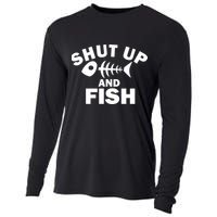 Shut Up And Fish Fishing Cooling Performance Long Sleeve Crew
