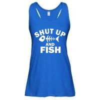 Shut Up And Fish Fishing Ladies Essential Flowy Tank