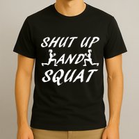 Shut Up And Squat Gym Fitness Workout T-Shirt