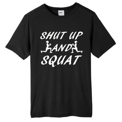 Shut Up And Squat Gym Fitness Workout Tall Fusion ChromaSoft Performance T-Shirt