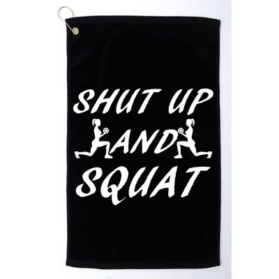 Shut Up And Squat Gym Fitness Workout Golf Towel
