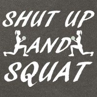 Shut Up And Squat Gym Fitness Workout Cotton Canvas Backpack