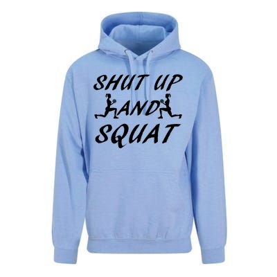 Shut Up And Squat Gym Fitness Workout Unisex Surf Hoodie