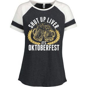 Shut Up Liver It's Oktoberfest Enza Ladies Jersey Colorblock Tee