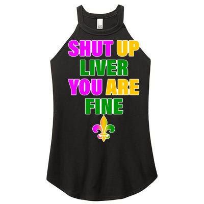 Shut Up Liver You Are Fine Mardi Gras Spade Women’s Perfect Tri Rocker Tank