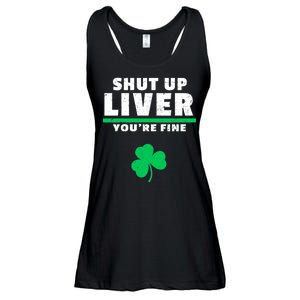 Shut Up Liver You're Fine Irish Clover Ladies Essential Flowy Tank