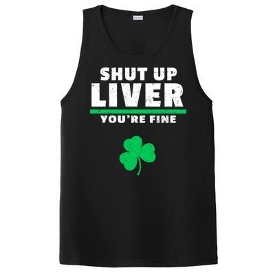 Shut Up Liver You're Fine Irish Clover PosiCharge Competitor Tank