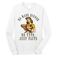 Sarcastic Housewife Vintage Cooking Modern Women Funny Long Sleeve Shirt