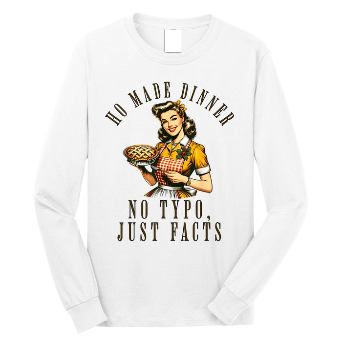 Sarcastic Housewife Vintage Cooking Modern Women Funny Long Sleeve Shirt