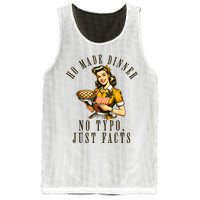 Sarcastic Housewife Vintage Cooking Modern Women Funny Mesh Reversible Basketball Jersey Tank