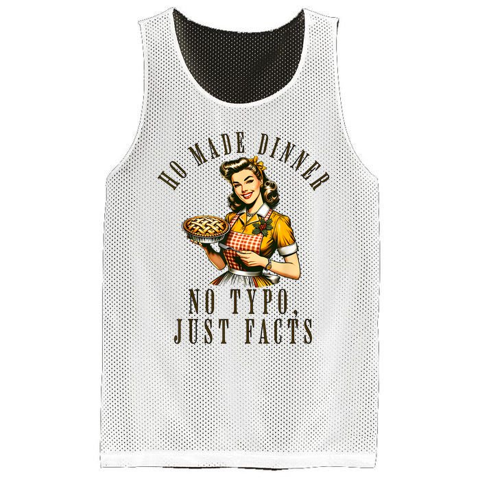 Sarcastic Housewife Vintage Cooking Modern Women Funny Mesh Reversible Basketball Jersey Tank