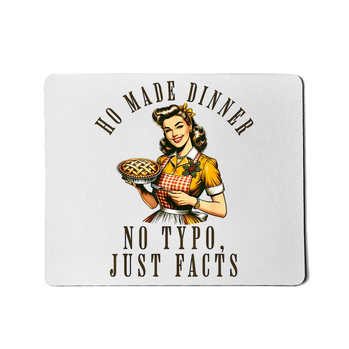 Sarcastic Housewife Vintage Cooking Modern Women Funny Mousepad