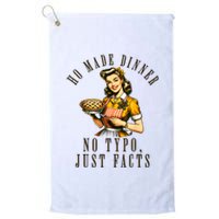 Sarcastic Housewife Vintage Cooking Modern Women Funny Platinum Collection Golf Towel