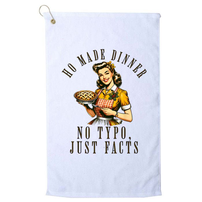 Sarcastic Housewife Vintage Cooking Modern Women Funny Platinum Collection Golf Towel