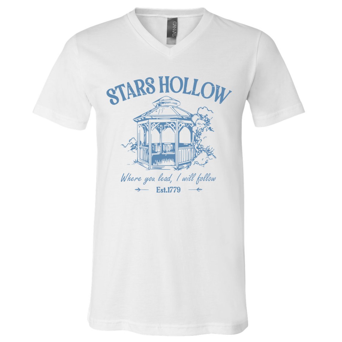 Stars Hollow Vintage Style V-Neck T-Shirt