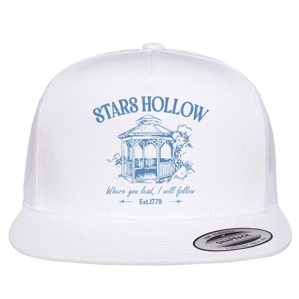 Stars Hollow Vintage Style Flat Bill Trucker Hat