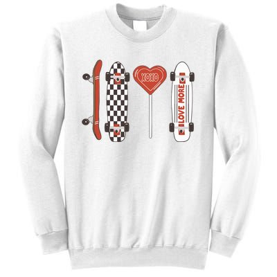 Skateboard Happy Valentines Day Sweatshirt