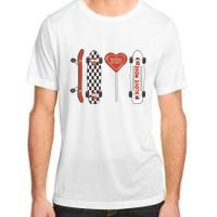 Skateboard Happy Valentines Day Adult ChromaSoft Performance T-Shirt