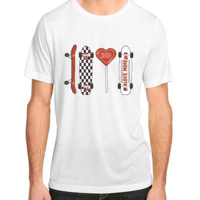 Skateboard Happy Valentines Day Adult ChromaSoft Performance T-Shirt