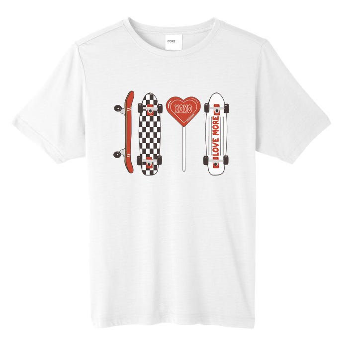 Skateboard Happy Valentines Day Tall Fusion ChromaSoft Performance T-Shirt