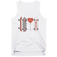 Skateboard Happy Valentines Day Tank Top