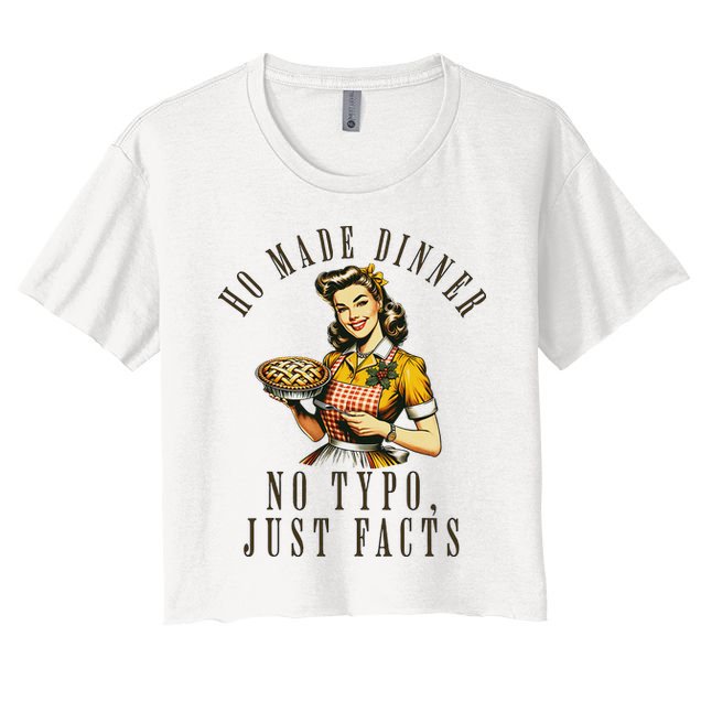 Sarcastic Housewife Vintage Cooking Modern Women Funny Crop Top