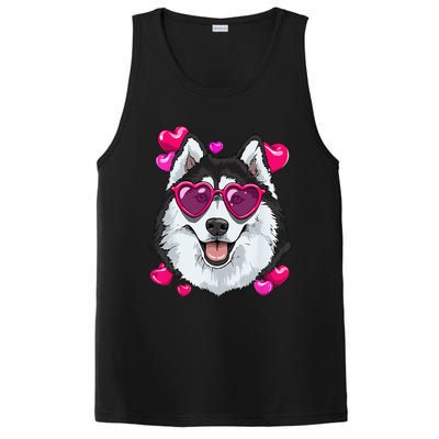 Siberian Husky Valentines Lovers Dog Breeders Owner Keeper PosiCharge Competitor Tank