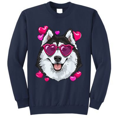 Siberian Husky Valentines Lovers Dog Breeders Owner Keeper Sweatshirt