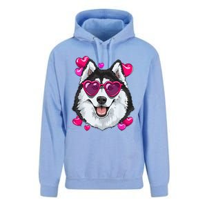 Siberian Husky Valentines Lovers Dog Breeders Owner Keeper Unisex Surf Hoodie