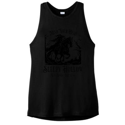 Sleepy Hollow Vintage Headless Horseman Halloween Ladies PosiCharge Tri-Blend Wicking Tank