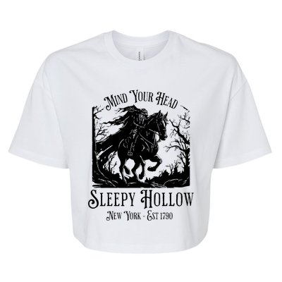 Sleepy Hollow Vintage Headless Horseman Halloween Bella+Canvas Jersey Crop Tee