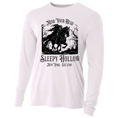 Sleepy Hollow Vintage Headless Horseman Halloween Cooling Performance Long Sleeve Crew