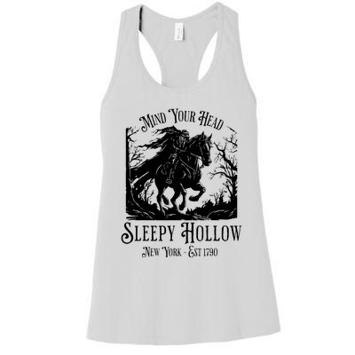 Sleepy Hollow Vintage Headless Horseman Halloween Women's Racerback Tank