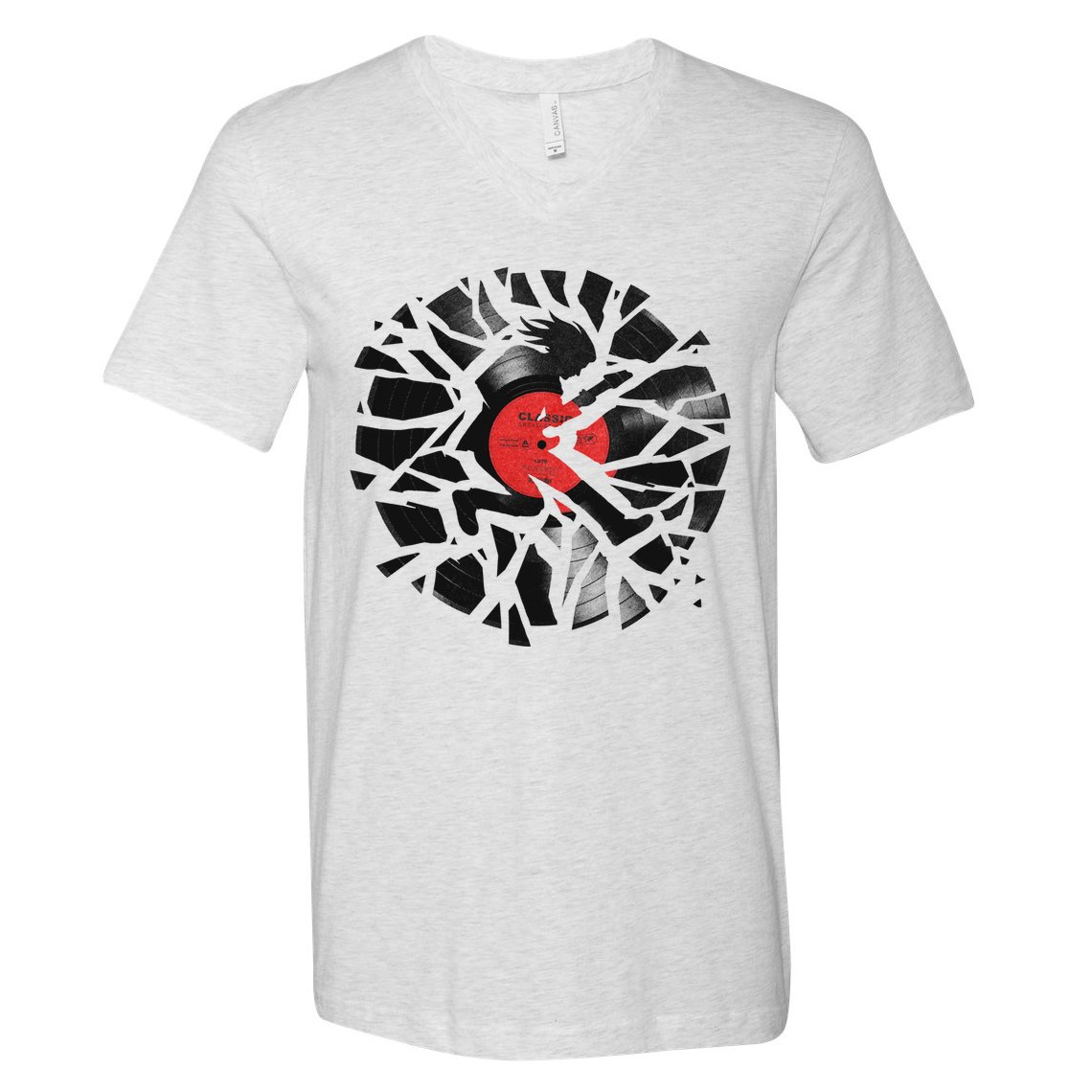 Smash Hit Vinyl Record Rock Vinyl Record V-Neck T-Shirt