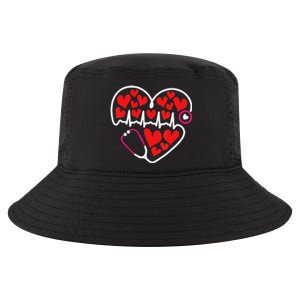 Stethoscope Heart Valentines Day Nurse RN LPN Cool Comfort Performance Bucket Hat