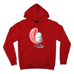 Sushi Hugging Valentine’s Day Couple Japanese Hug Tall Hoodie