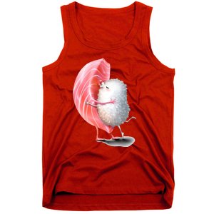 Sushi Hugging Valentine’s Day Couple Japanese Hug Tank Top