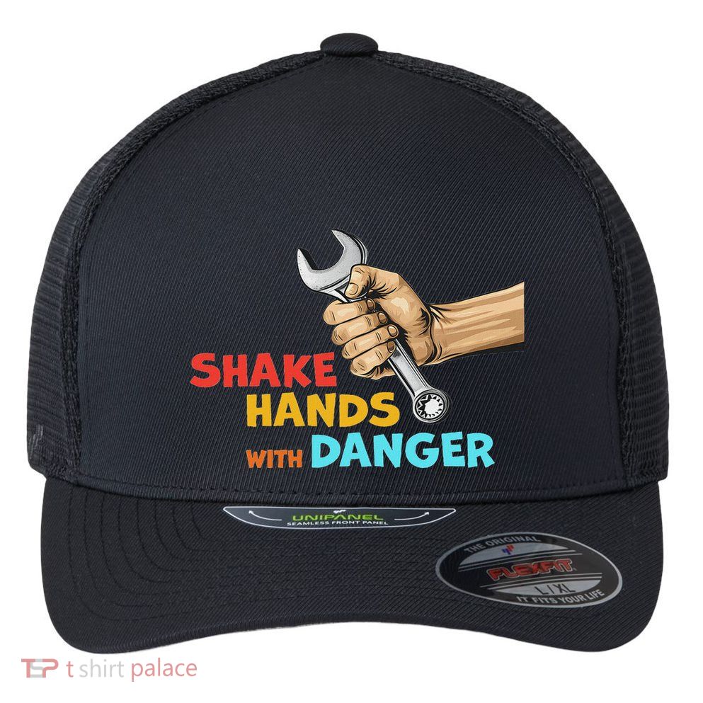 Shake Hands With Danger Retro Apparel Flexfit Unipanel Trucker Cap