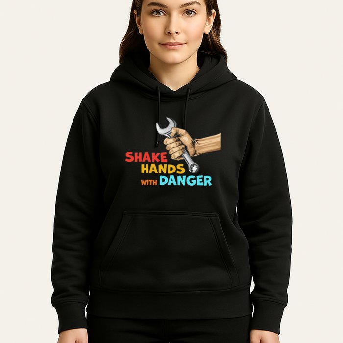 Shake Hands With Danger Retro Apparel Hoodie