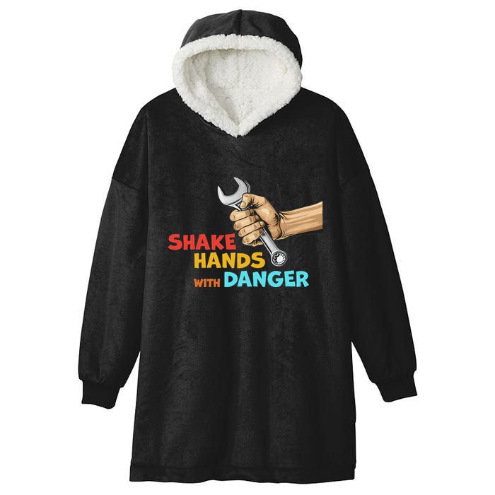 Shake Hands With Danger Retro Apparel Hooded Wearable Blanket