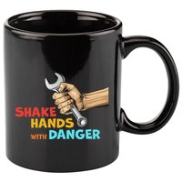 Shake Hands With Danger Retro Apparel 11oz C Handle Ceramic Mug