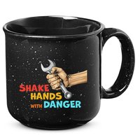 Shake Hands With Danger Retro Apparel 15oz Campfire Ceramic Mug