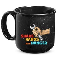 Shake Hands With Danger Retro Apparel 15oz Campfire Ceramic Mug