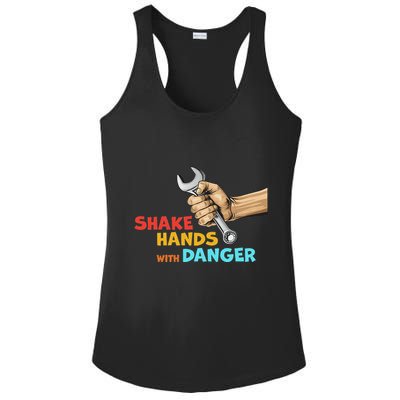 Shake Hands With Danger Retro Apparel Ladies PosiCharge Competitor Racerback Tank