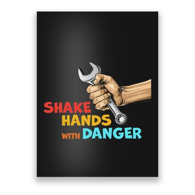 Shake Hands With Danger Retro Apparel Poster