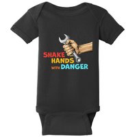 Shake Hands With Danger Retro Apparel Baby Bodysuit